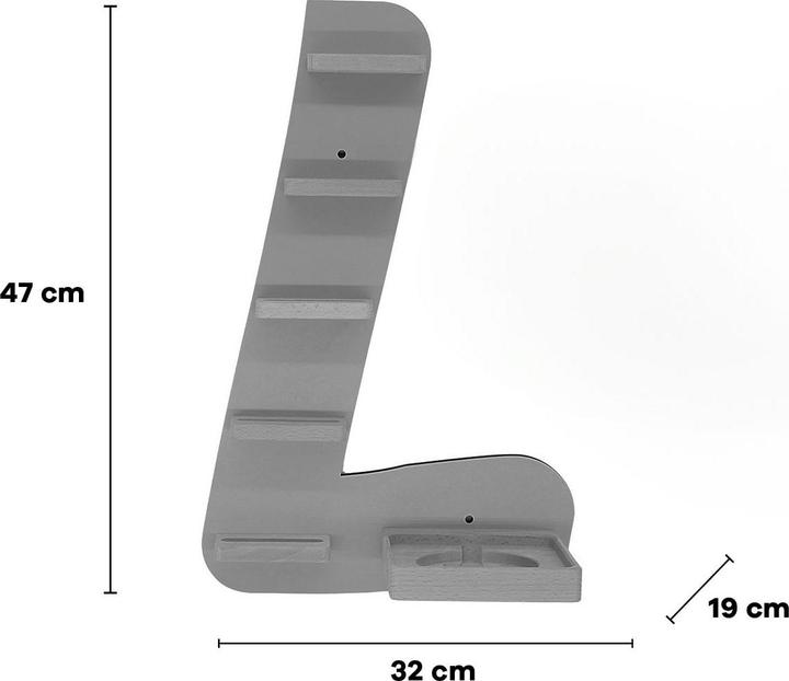 Image du produit VCM Étagère lettre L pour Toniebox Tonies