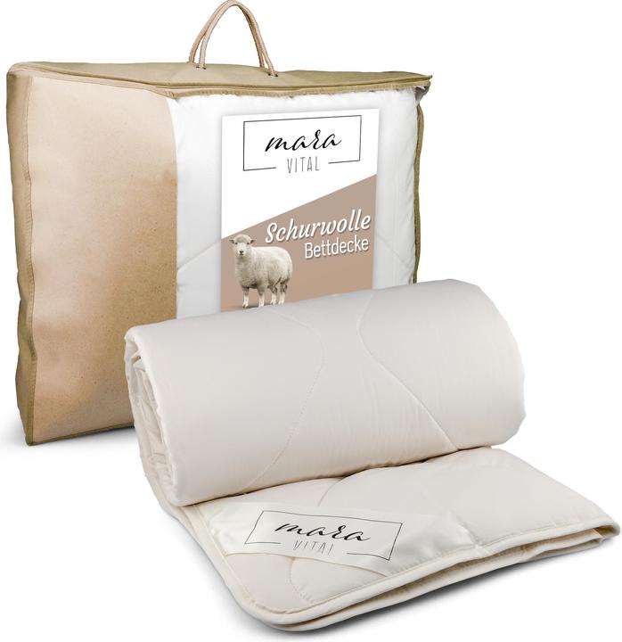 Image du produit Mara Vital Couverture en laine vierge (1 g, 200 x 200 cm)