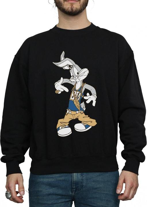 Actual product image Looney Tunes Mens Rapper Bugs Bunny Sweatshirt (3XL)