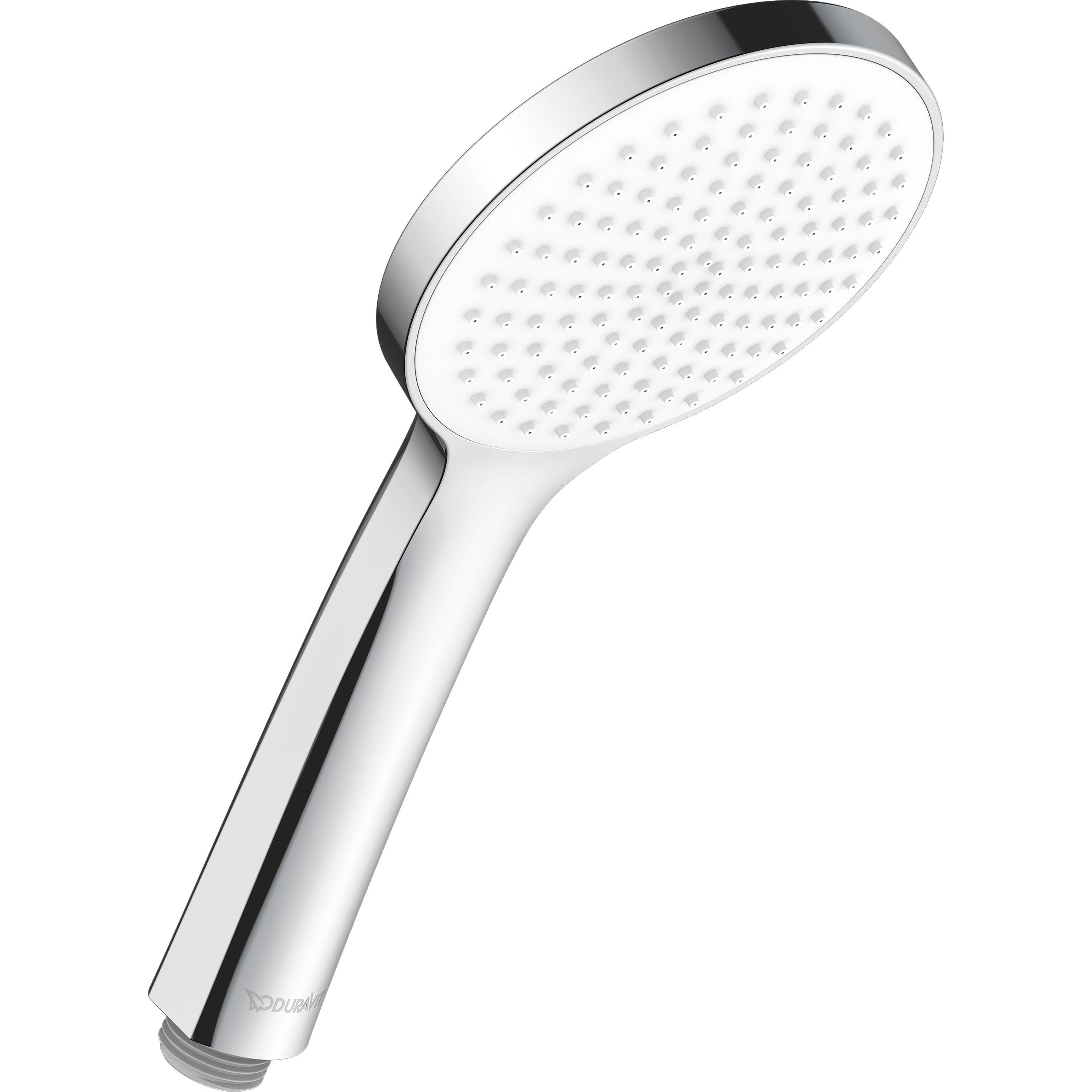 Duravit, Duschbrause, Handbrause 110, 1 jet chrom / weiss (1 Strahlarten, 19.50 l/min)