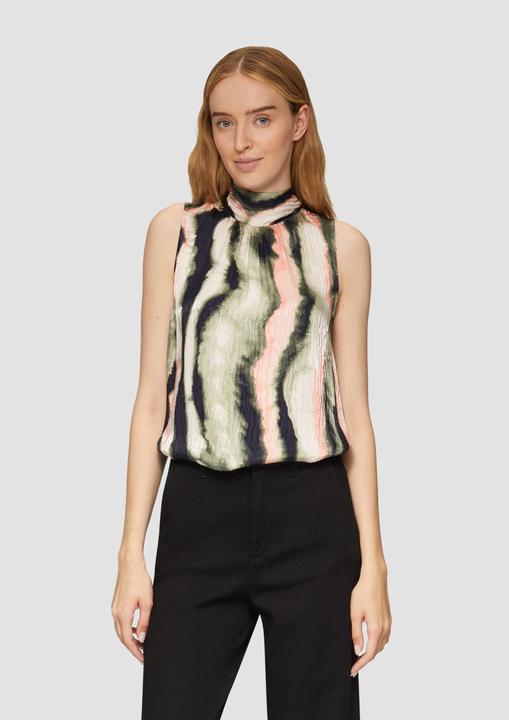 Actual product image S.Oliver Bluse Blusentop aus Jacquard mit Schluppe (46)