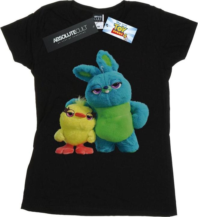 Actual product image Disney Womens/Ladies Toy Story 4 Ducky And Bunny Cotton T-Shirt (L)