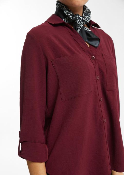 Immagine prodotto s.Oliver Bluse Crêpebluse mit Turn-up-Ärmel (38)