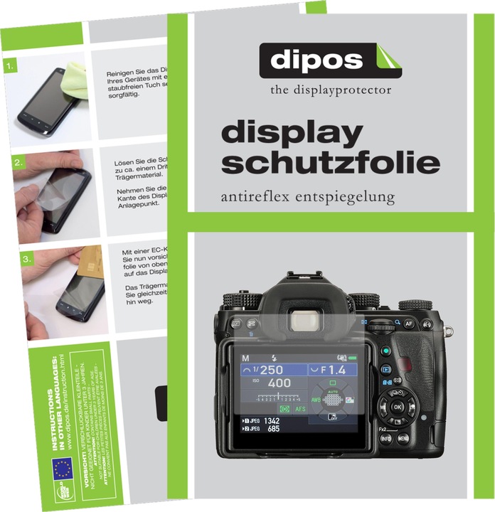 Produktbild Dipos Displayschutzfolie Antireflex (Displayschutz, Pentax K-1 Mark II)