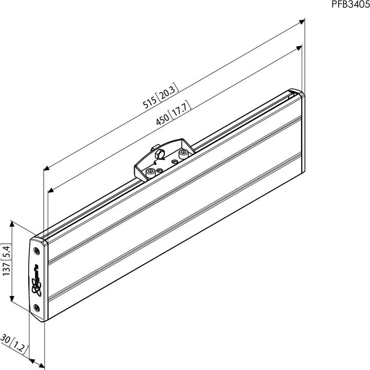 Produktbild Vogels PFB 3405 Adapterbar 515 mm schwarz (Adapter- / Montageplatten)
