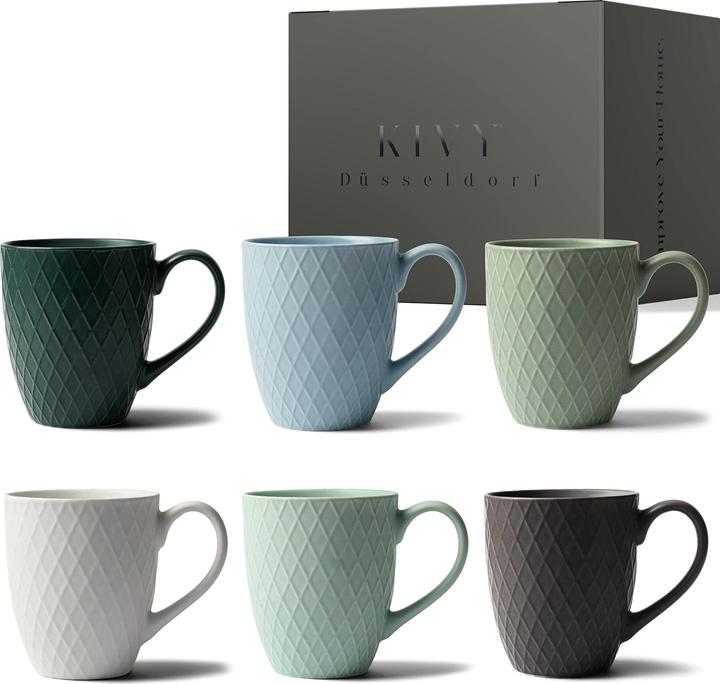 Actual product image Kivy Coffee Cups Set of 6 (400 ml, 6x)