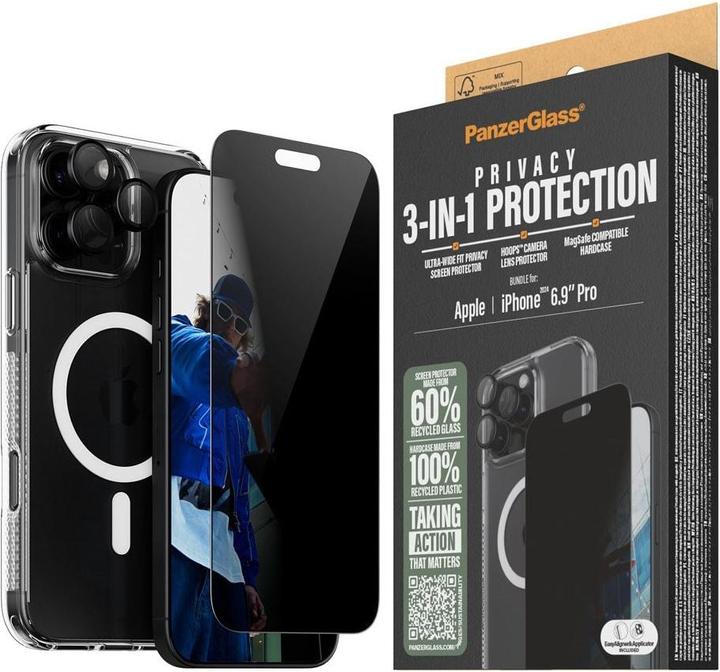 Produktbild PanzerGlass Privacy (1 Stück, Apple iPhone 16 Pro Max)