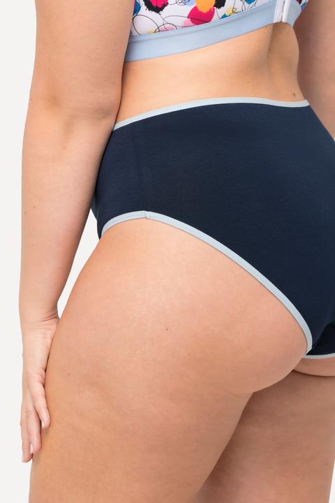 Image du produit Ulla Popken Culottes midi, liseré de couleur - lot de 5 (46, 48, Pack de 5)