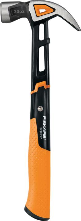 Produktbild Fiskars IsoCore lenktas dailidės plaktukas L 20oz (779 g)