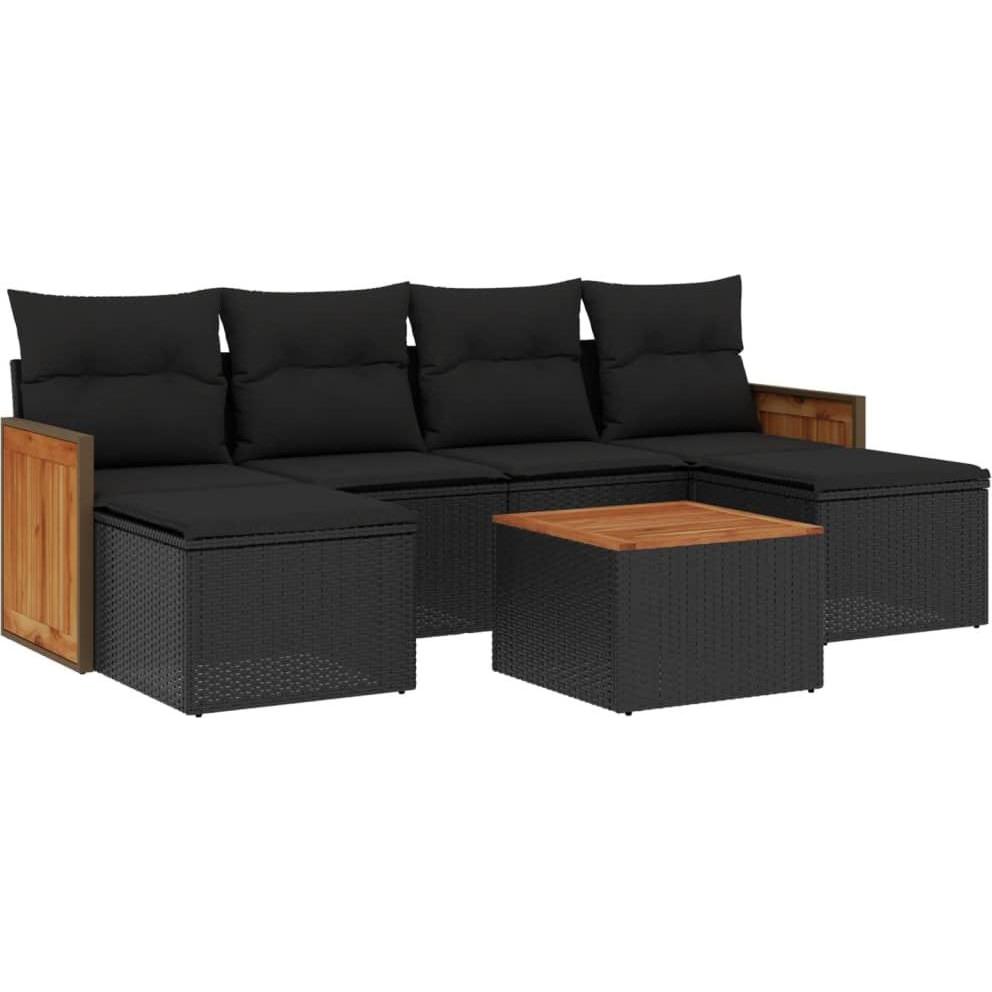 VidaXL, Gartenlounge, 10-tlg. Garten-Lounge-Set mit Kissen