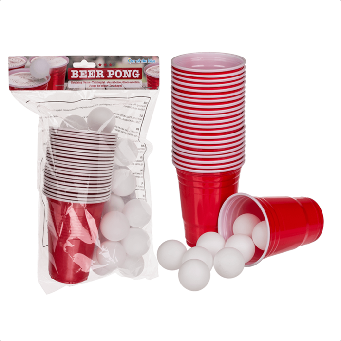 Image du produit Magni Jeu à boire Beer Pong avec 15 balles et 22 gobelets