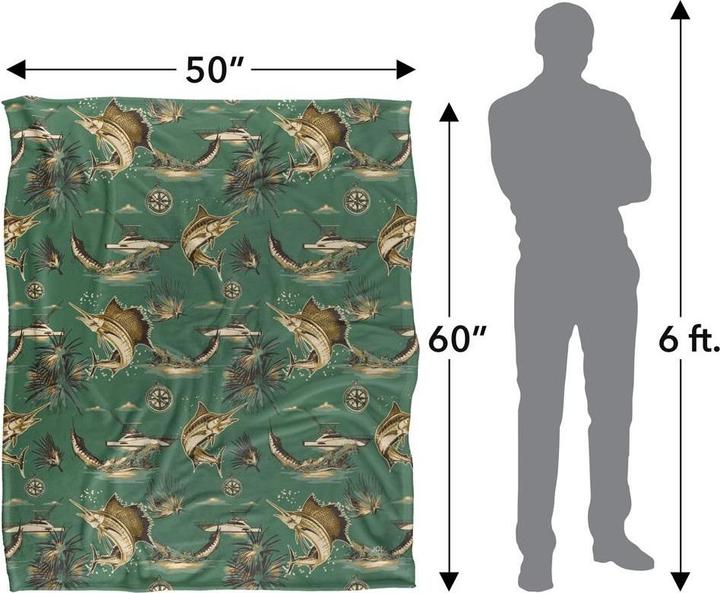 Immagine prodotto JQ Licensing Billfish Decke Seidig Angeln Supersoft (152 x 127 cm)