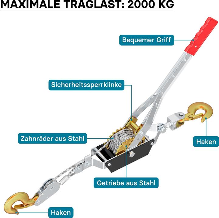 Produktbild Wiltec Handseilzug