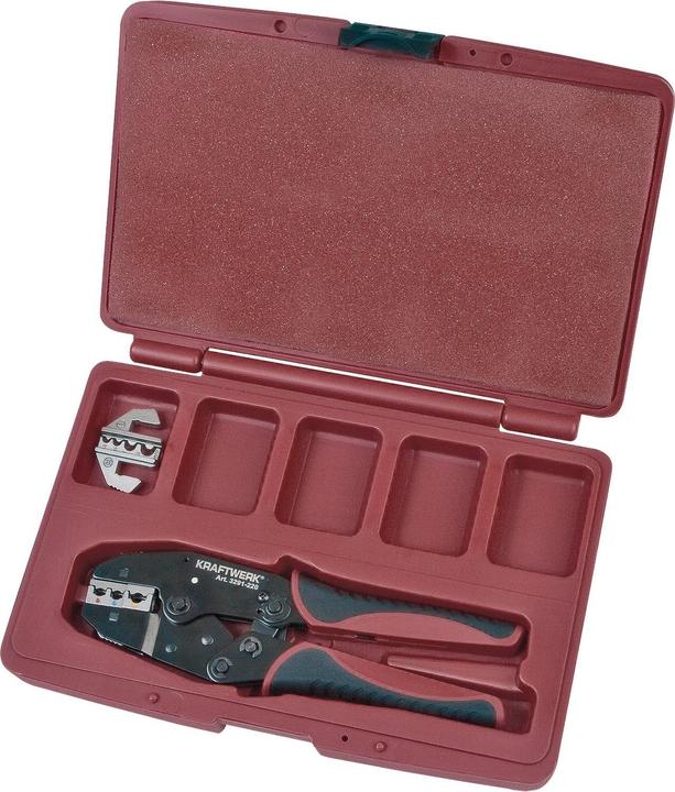 Kraftwerk Ratschen-Hebel-Crimpzangen-Koffer (280 mm)
