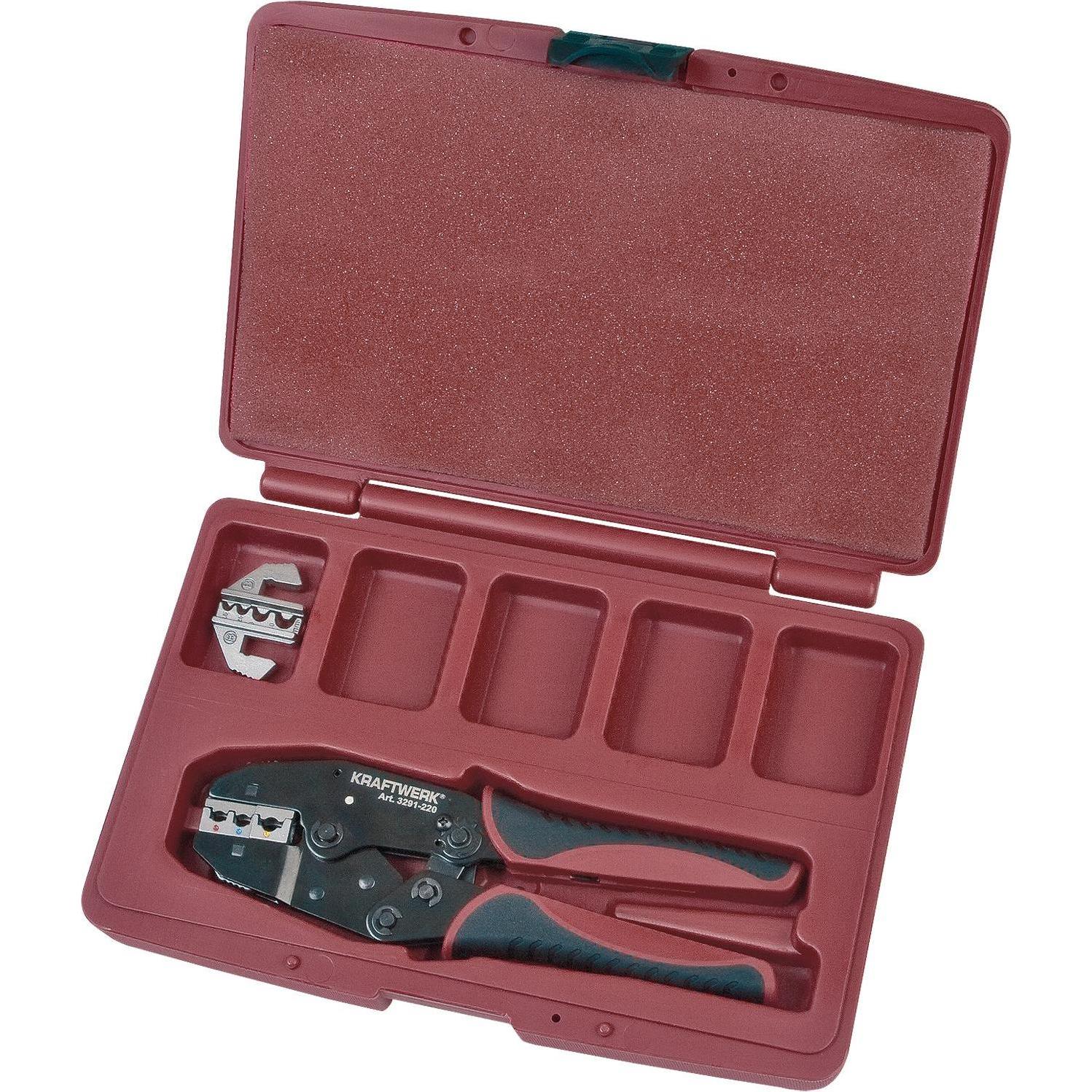 Kraftwerk, Zange, Ratschen-Hebel-Crimpzangen-Koffer (280 mm)