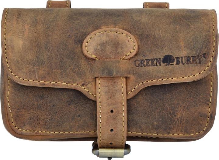 Actual product image Greenburry Vintage Military Belt Bag Leather 16 cm