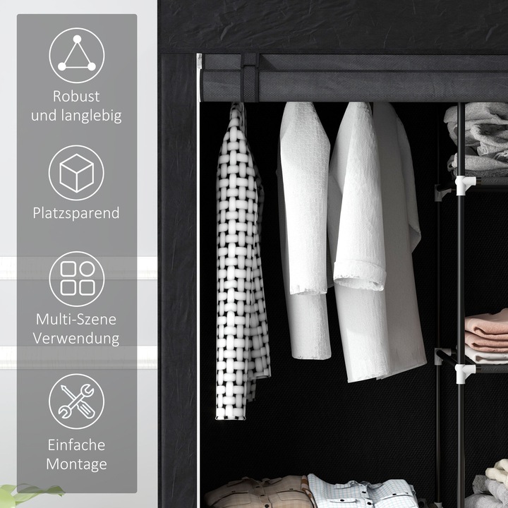 Produktbild Homcom Stoffschrank (103 x 43 x 162.5 cm)