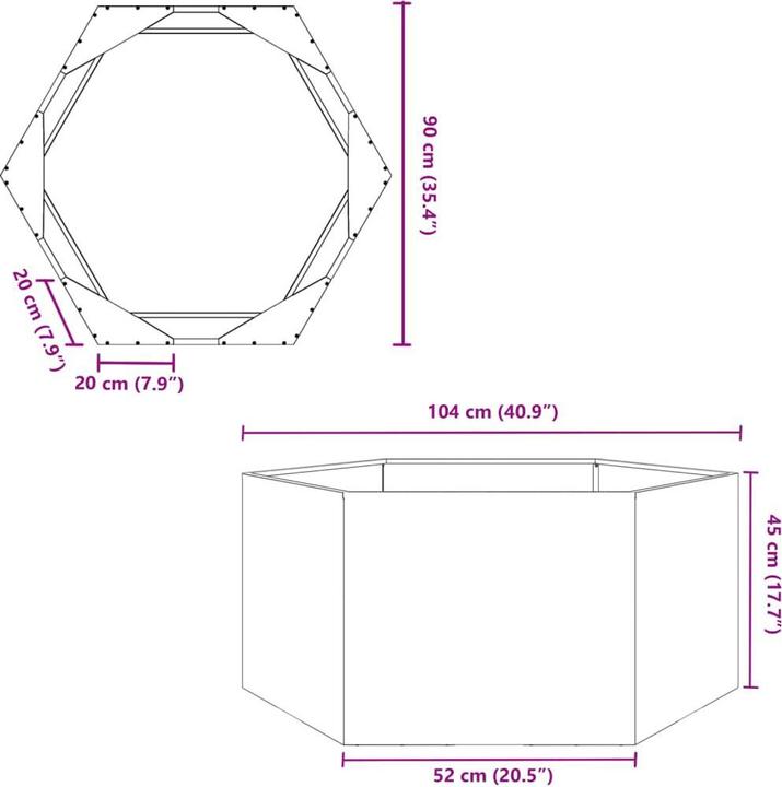 Produktbild vidaXL Pflanzkübel