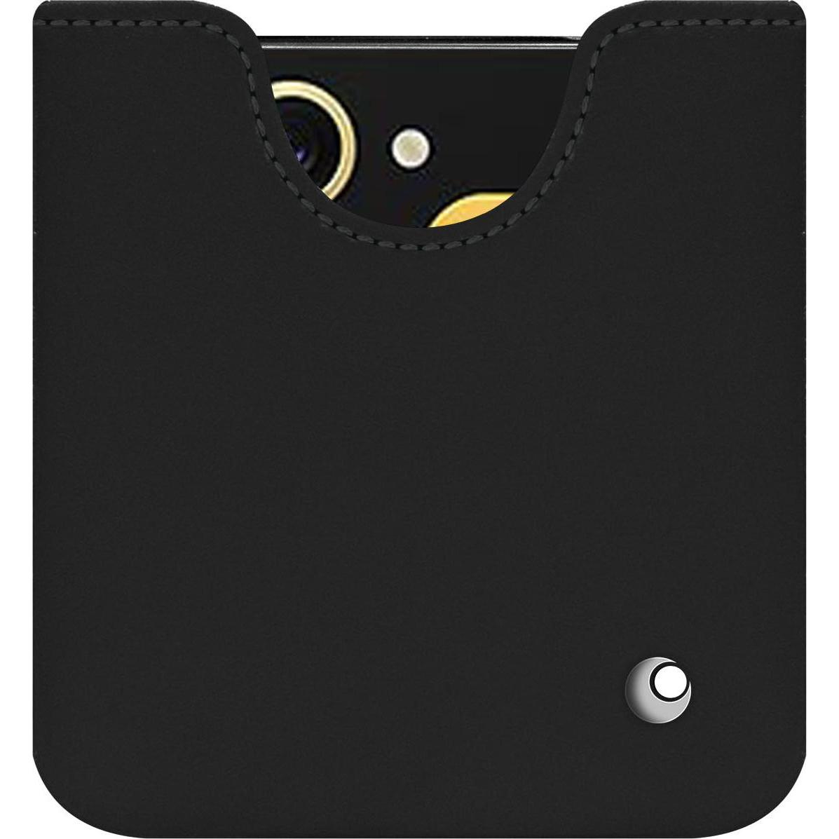 Noreve Lederschutzhülle (Samsung Galaxy Z Flip6), Smartphone Hülle, Schwarz