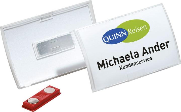 Actual product image Durable Name badges Click Fold