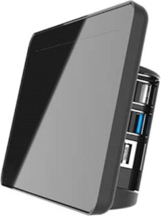 Produktbild Multicomp Gehäuse für offizielles 7 Raspberry Pi Touchscreen Display und Raspberry Pi 4, schwarz