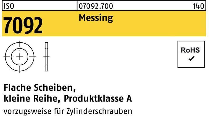 Produktbild Unterlegscheibe ISO 7092 10 Messing