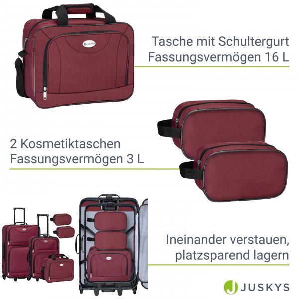 Actual product image Juskys Trolley suitcase set Athens (60 l)