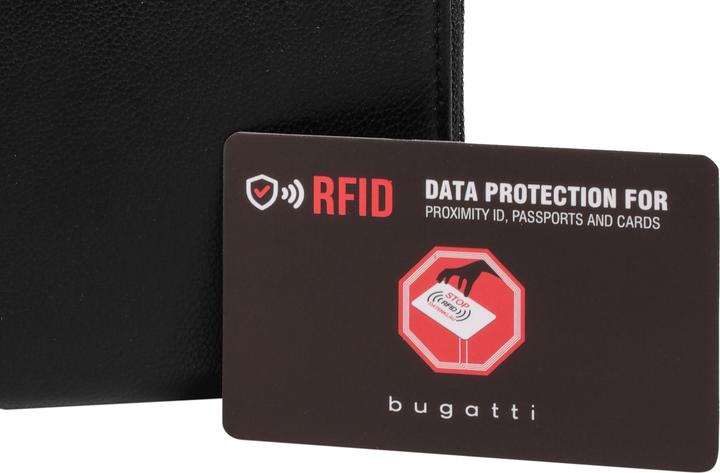 Actual product image Bugatti Black Magic Geldbörse RFID Schutz Leder 19 cm