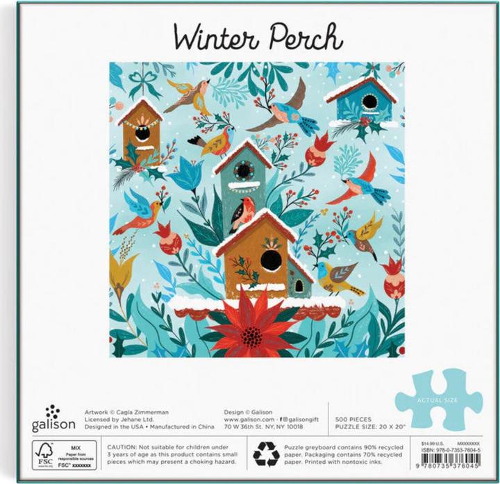 Immagine prodotto Abrams & Chronicle Puzzle da 500 pezzi Winter Perch (500 pezzi)