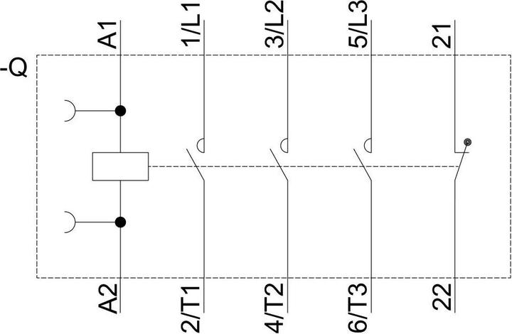 Produktbild Siemens Schütz 4kW 230Vac Größe 00
