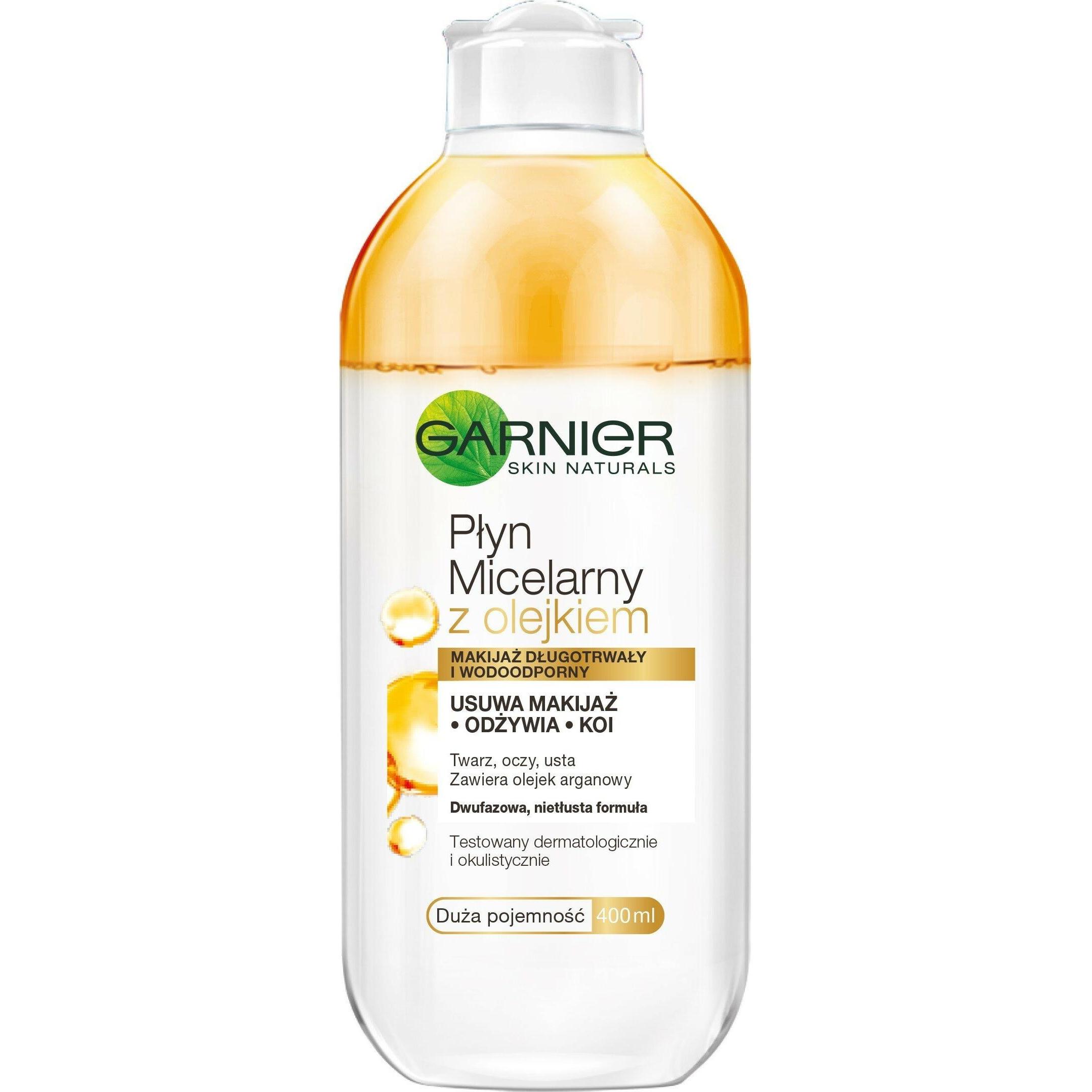 Garnier, Gesichtsreinigung, Skin Naturals two-phase micellar water with argan oil 400ml (Mitesserentferner, 400 ml)