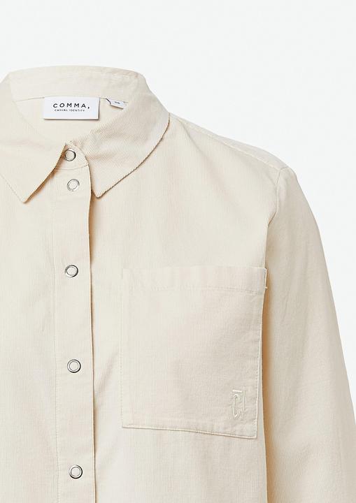 Immagine prodotto Comma Bluse Hemdbluse aus Feincord mit Brusttasche (46)