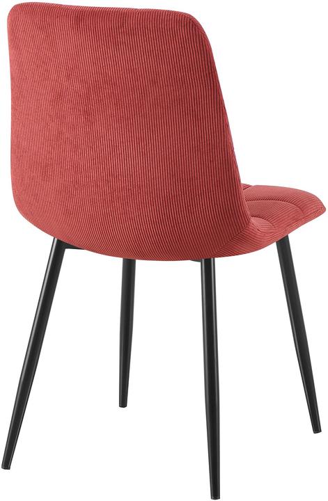 Actual product image CLP 4er Set Esszimmerstuhl Tilde gepolstert mit Rückenlehne bis 150 kg belastbar