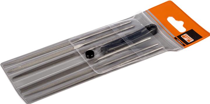 Produktbild Bahco Nadelfeilensatz, Halbschlicht, ohne Heft 160 mm - 6-teilig (150 mm)