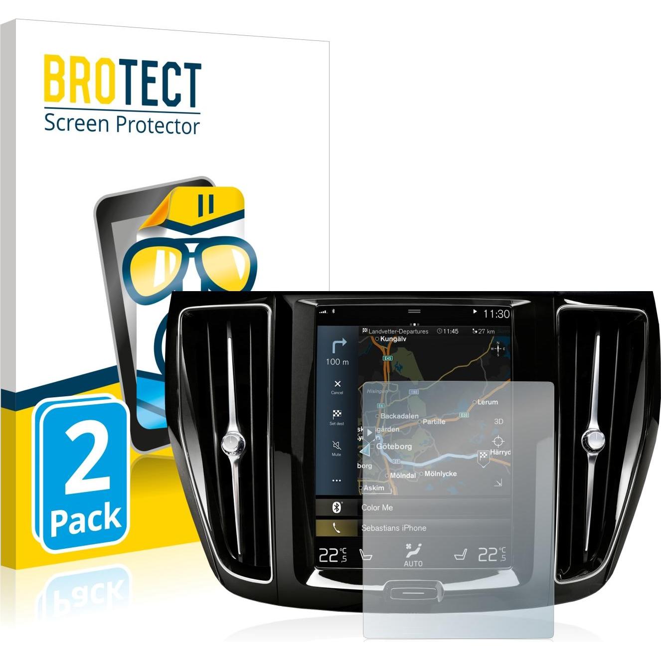 BROTECT, Fahrzeug Navigation Zubehör, Schutzfolie Displayschutz Klar