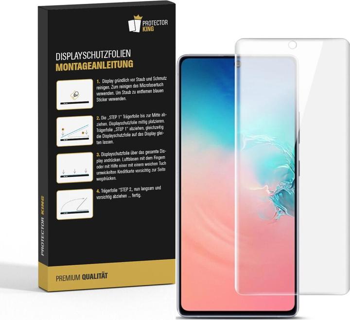 Produktbild Protectorking 6x Displayschutzfolie matt Anti-Reflex entspiegelt (6 Stück, Samsung Galaxy S10 Lite)