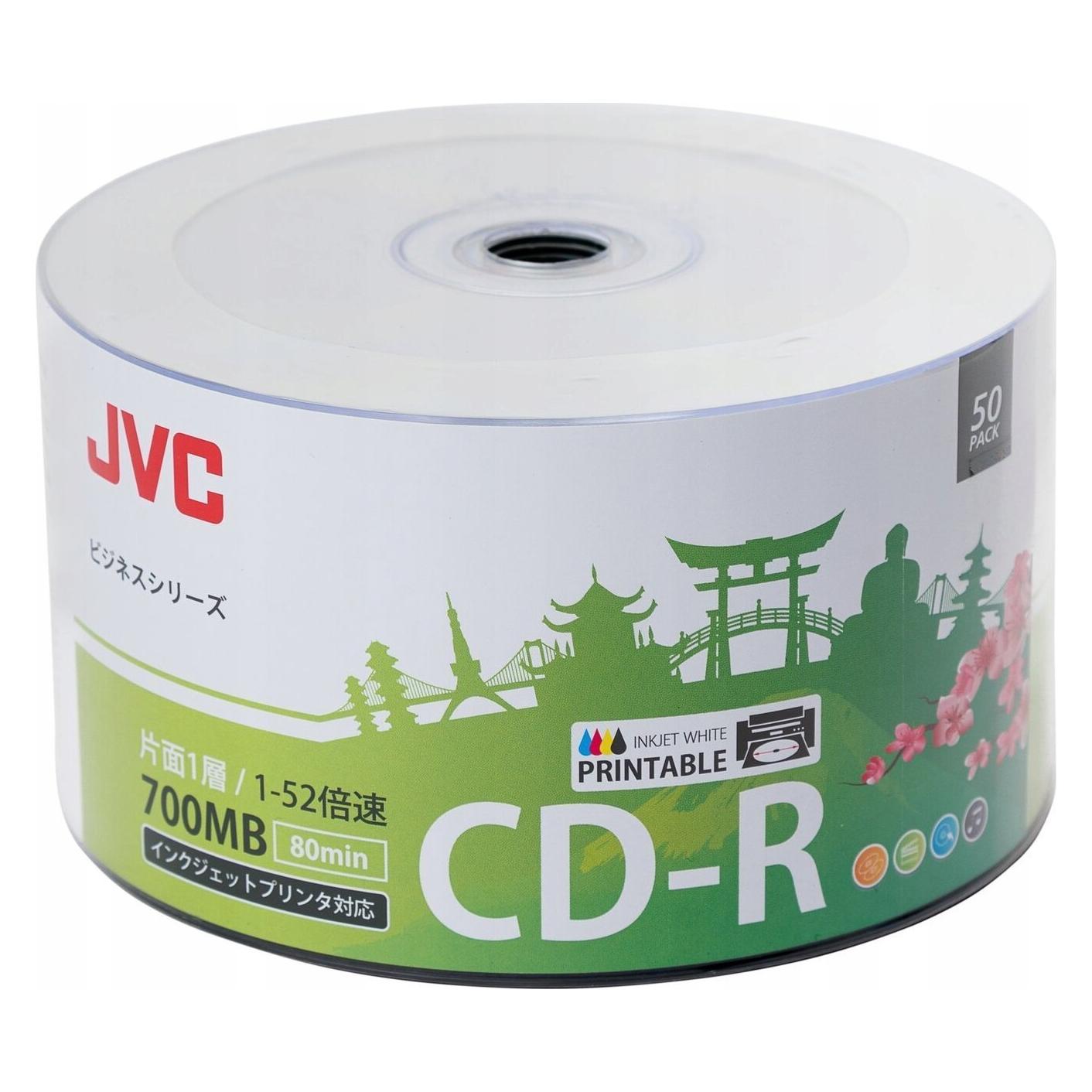 Jvc Cd-R 700 Mb 52x 50 Sztuk (JVC50P) (50x), Optische Gegevensdrager