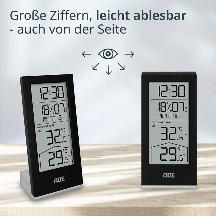 Produktbild ADE Wetterstation mit Funk Aussensensor