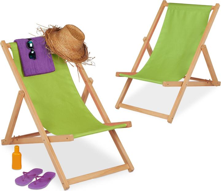 Produktbild Relaxdays Holzliegestuhl (92 cm)