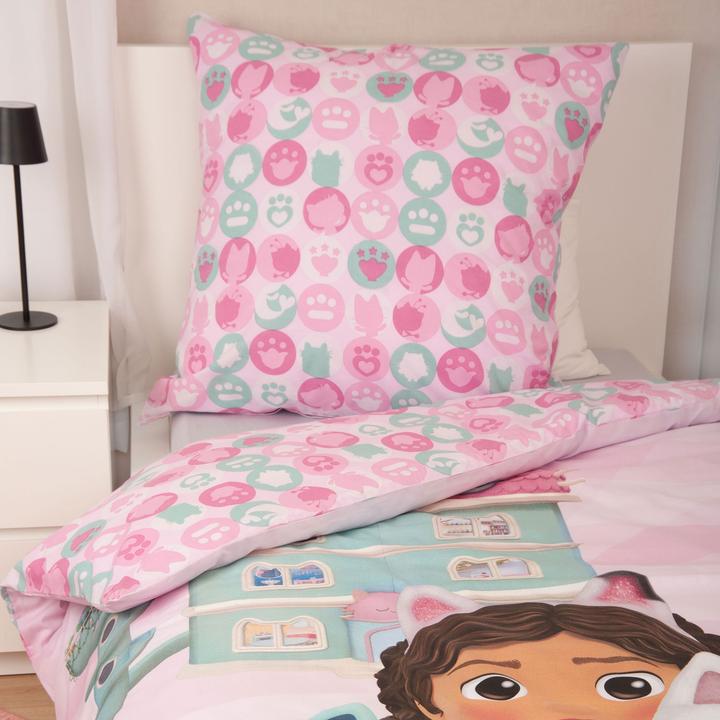 Produktbild Gabby's Dollhouse Bettwäsche 80/80+135/200 cm (135 x 200 cm, 80 x 80 cm)