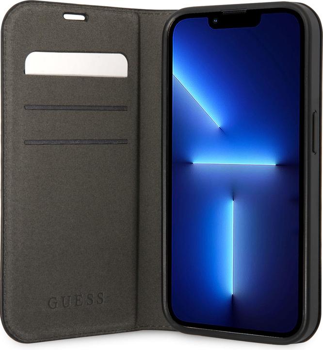 Produktbild Guess GUBKP14LHG4SHK iPhone 14 Pro 6,1" czarny/black book 4G Vintage Gold Logo (Apple iPhone 14 Pro)