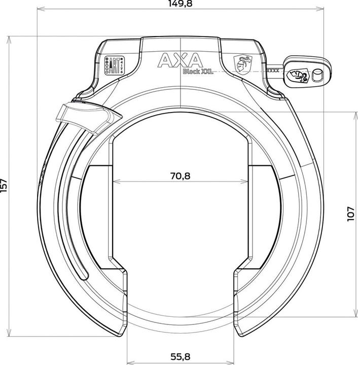 Actual product image AXA Block XXL