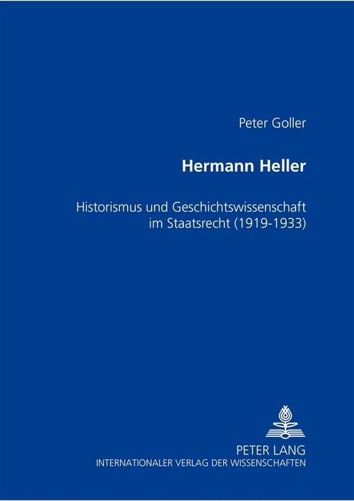 Produktbild Hermann Heller (Deutsch, Peter Goller, 2002)