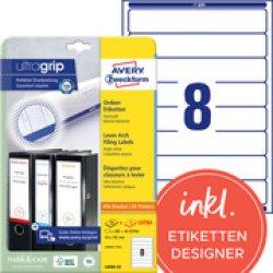 Actual product image Avery L4764-20 Labels 38x192mm