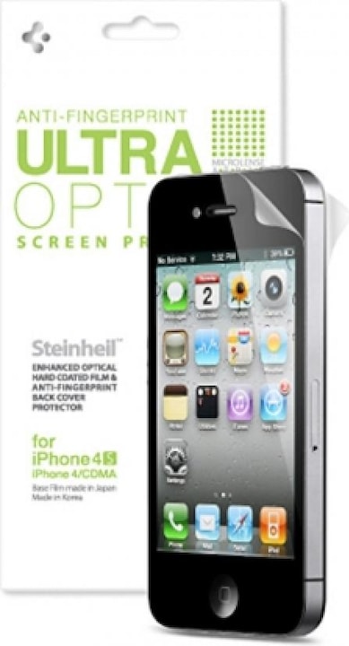 Produktbild Spigen Steinheil iPhone 4 / 4S SGP Anti Fingerprint Schutzfolie (1 Stück, Apple iPhone 4)