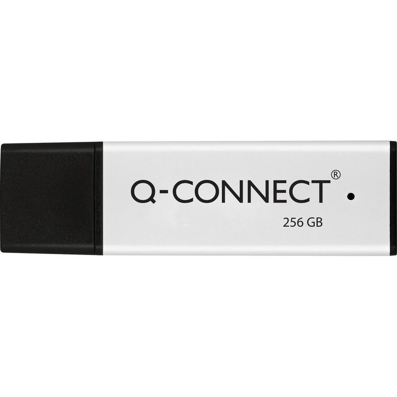 Q-Connect Chiavetta USB 3.0 Flash Drive white (256 GB, USB-A), Chiavetta USB, Bianco