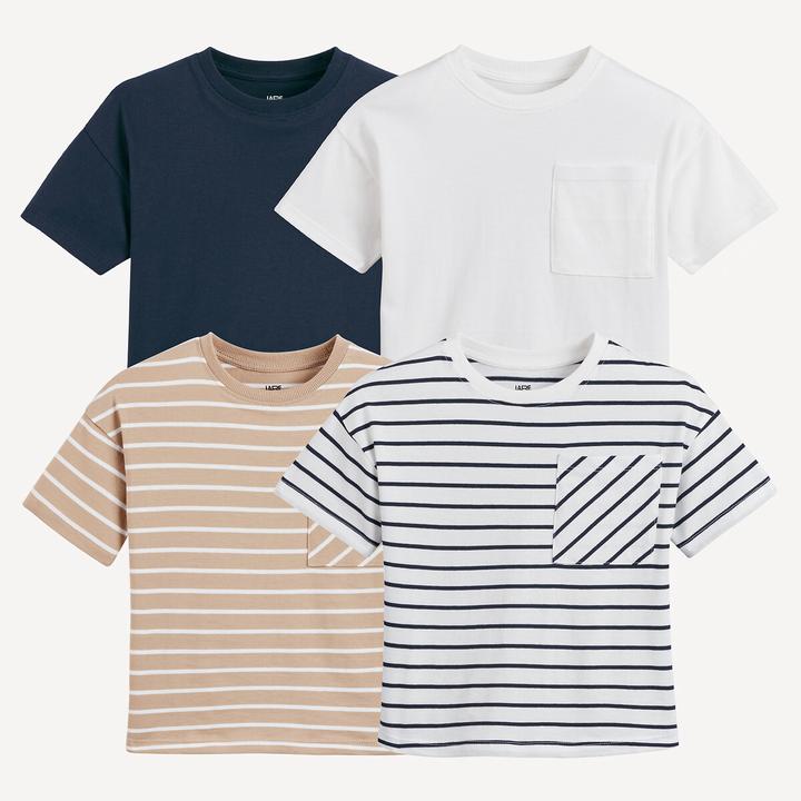 Immagine prodotto La Redoute Collections 4er-Pack T-Shirts mit rundem Ausschnitt (110)