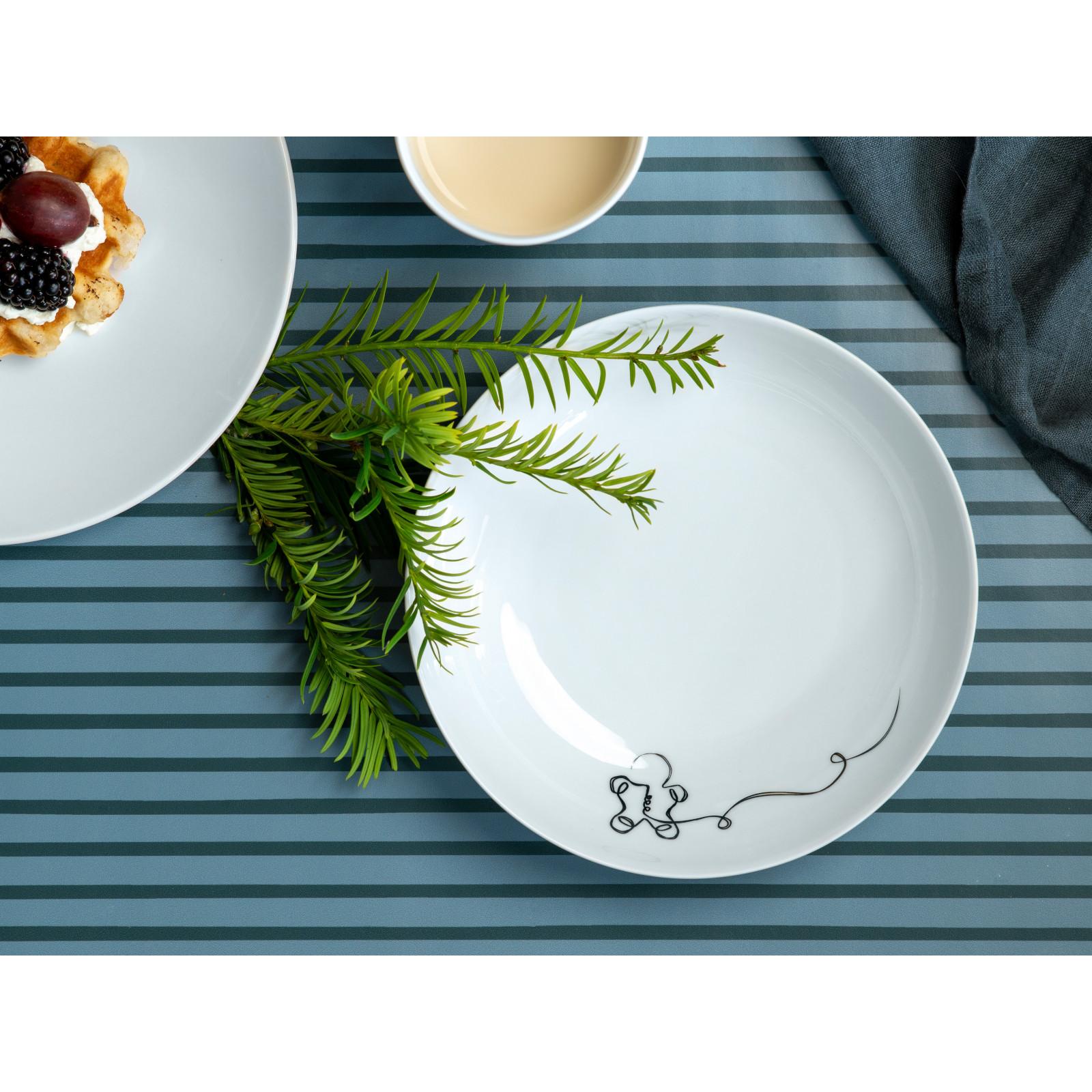 Thumbnail - Villeroy & Boch Schale flach XMAS Statement Lines, Schüssel + Schale, Weiss