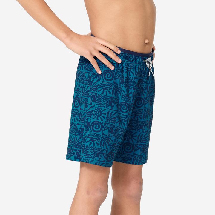Produktbild Nabaiji Schwimmshorts Jungen lang - 100 Atao blau (140)