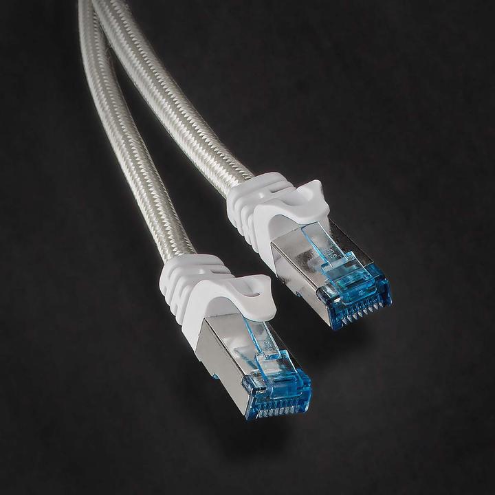 Immagine prodotto Nedis Cavo Cat 6a | S/FTP | RJ45 maschio | RJ45 maschio | 0,50 m | Senza strappo | Rotondo | Intrecciato (S/FTP, CAT6a, 0.50 m)